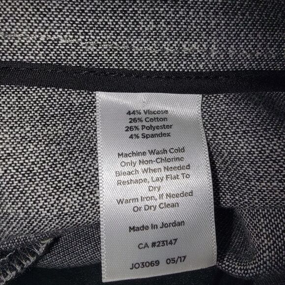Talbots Chatham Ankle Pants Gray Button-Hem Size 14 - Picture 6 of 7